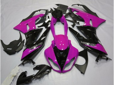 Gloss Pink and Black Kawasaki ZX6R Fairings 2009-2012 Outlets