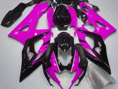 Gloss Pink and Black Suzuki GSXR 1000 Fairings 2005-2006 Outlets
