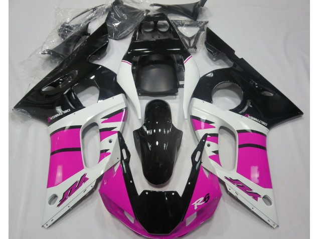 Gloss Pink and Black Yamaha R6 Fairings 1998-2002 Outlets Gloss Pink and Black Yamaha R6 Fairings 1998-2002 Outlets