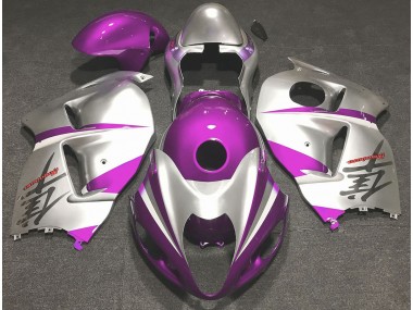 Gloss Pink and Silver Suzuki GSXR 1300 Fairings 1997-2007 Outlets