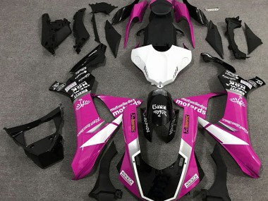 Gloss Pink Logo Style Yamaha R1 Fairings 2015-2019 Outlets