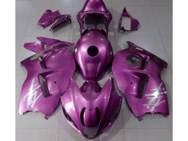 Gloss Pink & Silver Logo Suzuki GSXR 1300 Fairings 1997-2007 Outlets