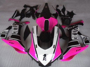 Gloss Pink & White Yamaha R1 Fairings 2015-2019 Outlets