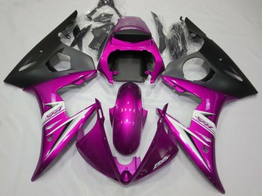 Gloss Pink & White Yamaha R6 Fairings 2003-2005 Outlets