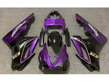 Gloss Purple and Black Triumph Daytona 675 Fairings 2009-2012 Outlets