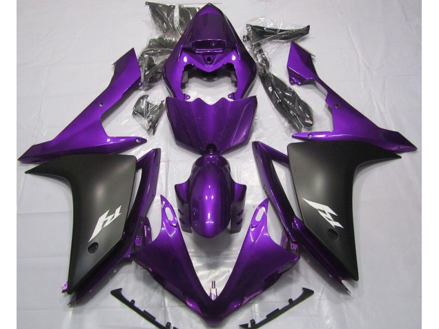 Gloss Purple and Black Yamaha R1 Fairings 2007-2008 Outlets Gloss Purple and Black Yamaha R1 Fairings 2007-2008 Outlets
