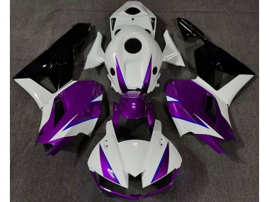 Gloss Purple White and Blue Honda CBR600RR Fairings 2013-2020 Outlets
