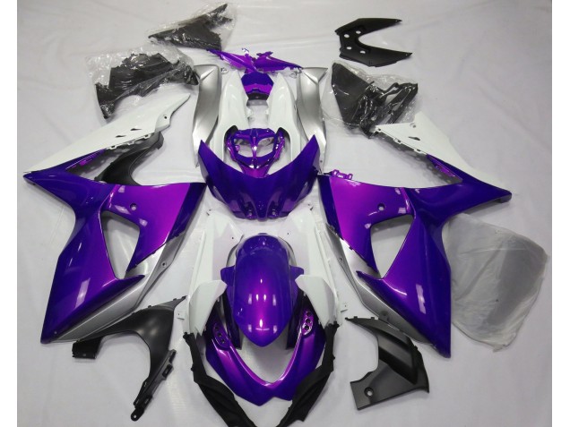 Gloss Purple & White Suzuki GSXR 1000 Fairings 2009-2016 Outlets Gloss Purple & White Suzuki GSXR 1000 Fairings 2009-2016 Outlets
