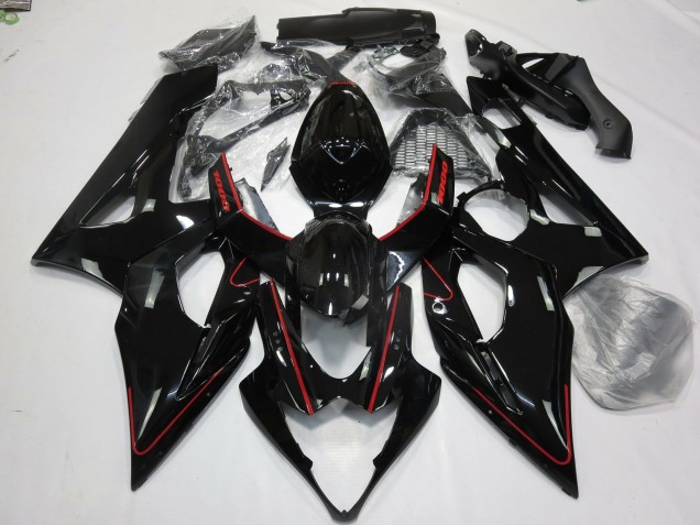 Gloss Red and Black Suzuki GSXR 1000 Fairings 2005-2006 Outlets Gloss Red and Black Suzuki GSXR 1000 Fairings 2005-2006 Outlets