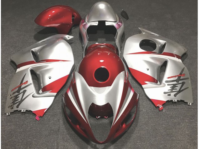 Gloss Red and Silver Suzuki GSXR 1300 Fairings 1997-2007 Outlets Gloss Red and Silver Suzuki GSXR 1300 Fairings 1997-2007 Outlets