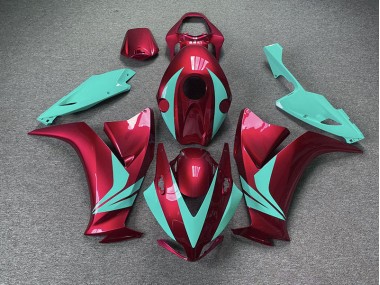 Gloss Red and Teal Honda CBR1000RR Fairings 2012-2016 Outlets