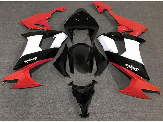 Gloss Red Black and White Kawasaki ZX10R Fairings 2008-2010 Outlets Gloss Red Black and White Kawasaki ZX10R Fairings 2008-2010 Outlets