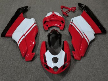 Gloss Red & White Ducati 749 999 Fairings 2003-2004 Outlets