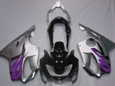 Gloss Silver & Purple Honda CBR600 F4 Fairings 1999-2000 Outlets