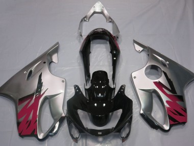 Gloss Silver & Red Honda CBR600 F4 Fairings 1999-2000 Outlets