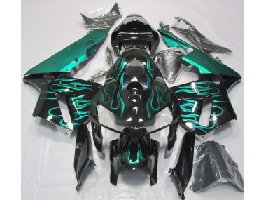 Gloss Teal Flame Honda CBR600RR Fairings 2005-2006 Outlets