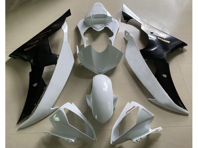 Gloss White and Black & Gold Yamaha R6 Fairings 2008-2016 Outlets Gloss White and Black & Gold Yamaha R6 Fairings 2008-2016 Outlets