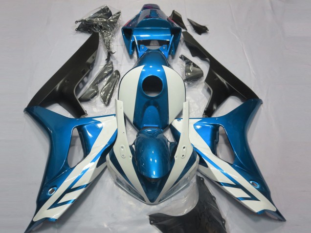 Gloss White and Blue Honda CBR1000RR Fairings 2006-2007 Outlets Gloss White and Blue Honda CBR1000RR Fairings 2006-2007 Outlets