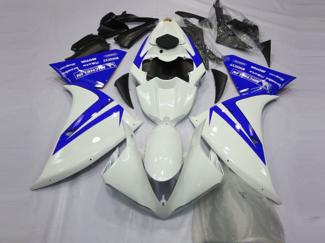 Gloss White and Blue Yamaha R1 Fairings 2013-2014 Outlets Gloss White and Blue Yamaha R1 Fairings 2013-2014 Outlets