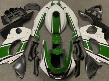 Gloss White and Dark Green Yamaha YZF600 Fairings 1998-2007 Outlets