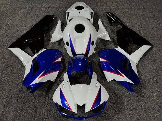 Gloss White and Deep Blue Honda CBR600RR Fairings 2013-2020 Outlets Gloss White and Deep Blue Honda CBR600RR Fairings 2013-2020 Outlets
