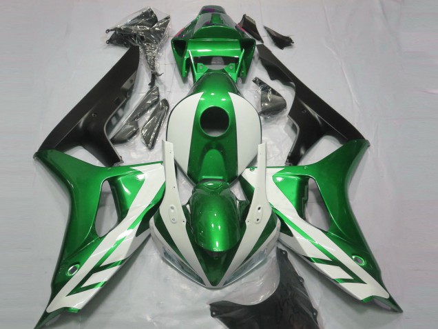 Gloss White and Green Honda CBR1000RR Fairings 2006-2007 Outlets Gloss White and Green Honda CBR1000RR Fairings 2006-2007 Outlets