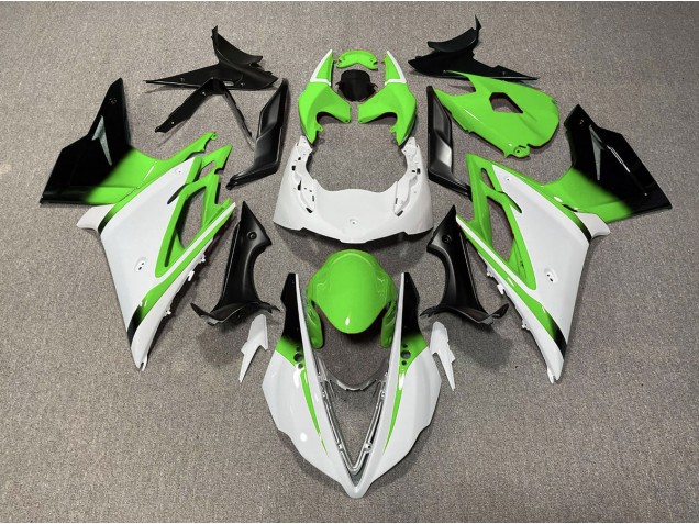 Gloss White and Green Triumph Daytona 675 Fairings 2013-2016 Outlets Gloss White and Green Triumph Daytona 675 Fairings 2013-2016 Outlets