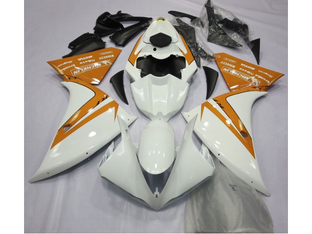 Gloss White and Orange Yamaha R1 Fairings 2013-2014 Outlets Gloss White and Orange Yamaha R1 Fairings 2013-2014 Outlets