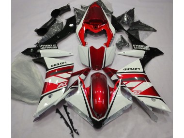 Gloss White and Red Yamaha R1 Fairings 2007-2008 Outlets