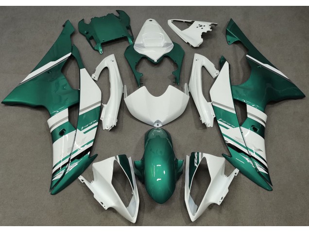 Gloss White and Seafoam Green OEM Style Yamaha R6 Fairings 2008-2016 Outlets Gloss White and Seafoam Green OEM Style Yamaha R6 Fairings 2008-2016 Outlets