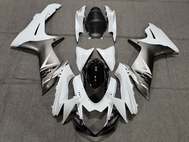 Gloss White and Silver Style Suzuki GSXR 600-750 Fairings 2011-2020 Outlets Gloss White and Silver Style Suzuki GSXR 600-750 Fairings 2011-2020 Outlets