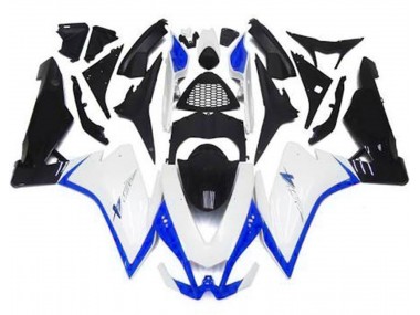 Gloss White & Blue Aprilia RSV4 1000 Fairings 2010-2015 Outlets
