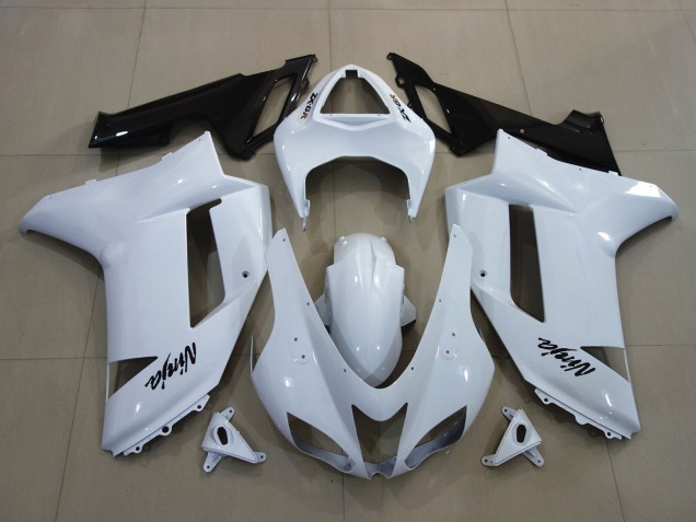 Gloss White Kawasaki ZX6R Fairings 2007-2008 Outlets Gloss White Kawasaki ZX6R Fairings 2007-2008 Outlets