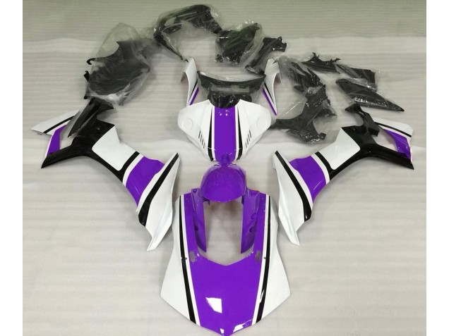 Gloss White Purple and Black Yamaha R1 Fairings 2015-2019 Outlets Gloss White Purple and Black Yamaha R1 Fairings 2015-2019 Outlets