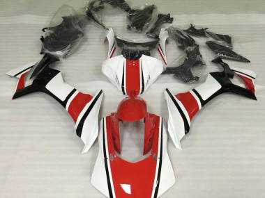 Gloss White Red and Black Yamaha R1 Fairings 2015-2019 Outlets