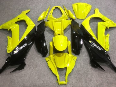 Gloss Yellow and Black Kawasaki ZX10R Fairings 2016-2019 Outlets