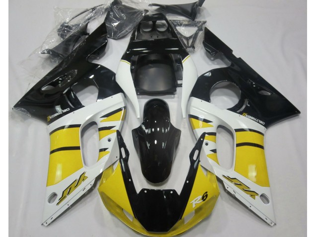 Gloss Yellow and Black Yamaha R6 Fairings 1998-2002 Outlets Gloss Yellow and Black Yamaha R6 Fairings 1998-2002 Outlets