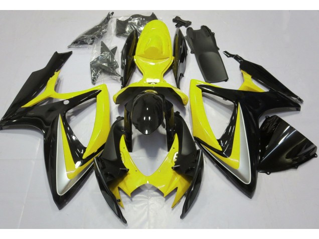 Gloss Yellow Debadged Suzuki GSXR 600-750 Fairings 2006-2007 Outlets Gloss Yellow Debadged Suzuki GSXR 600-750 Fairings 2006-2007 Outlets