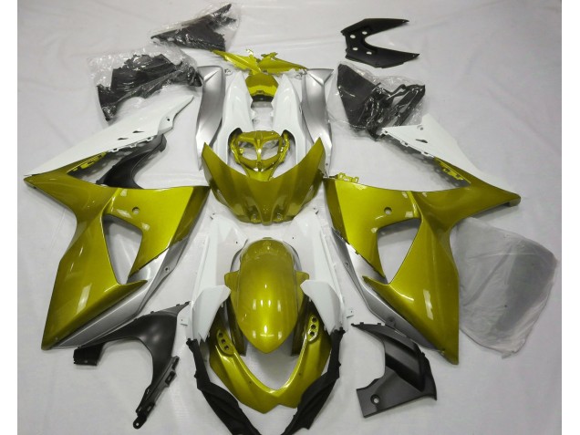 Gloss Yellow & White Suzuki GSXR 1000 Fairings 2009-2016 Outlets Gloss Yellow & White Suzuki GSXR 1000 Fairings 2009-2016 Outlets