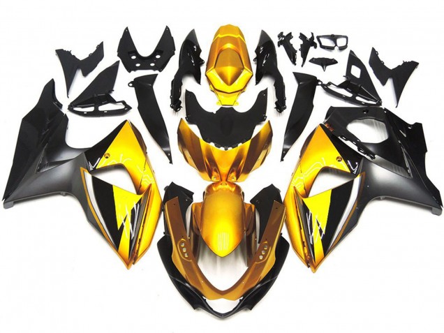 Gold and Grey OEM Style Custom Suzuki GSXR 1000 Fairings 2009-2016 Outlets Gold and Grey OEM Style Custom Suzuki GSXR 1000 Fairings 2009-2016 Outlets