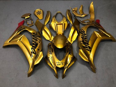 Gold Kawasaki ZX10R Fairings 2016-2019 Outlets