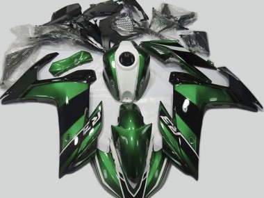 Green and Gloss Black Yamaha R3 Fairings 2015-2018 Outlets