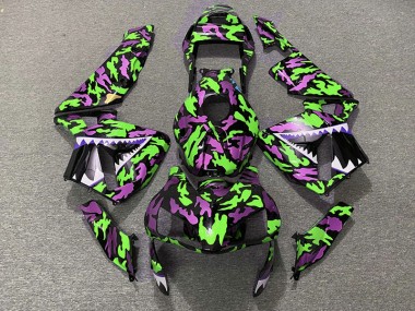 Green and Pink Camo Honda CBR600RR Fairings 2003-2004 Outlets