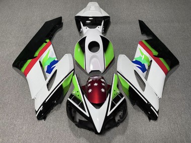 Green and Red Flag Honda CBR1000RR Fairings 2004-2005 Outlets