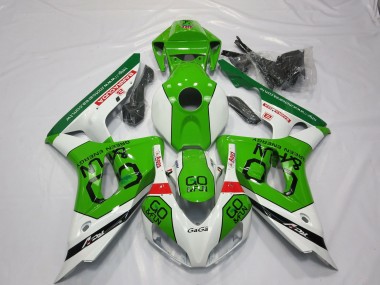 Green and White Honda CBR1000RR Fairings 2006-2007 Outlets