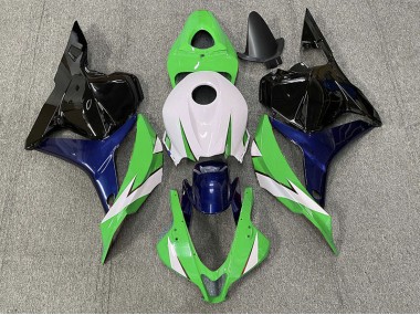 Green and White Honda CBR600RR Fairings 2009-2012 Outlets