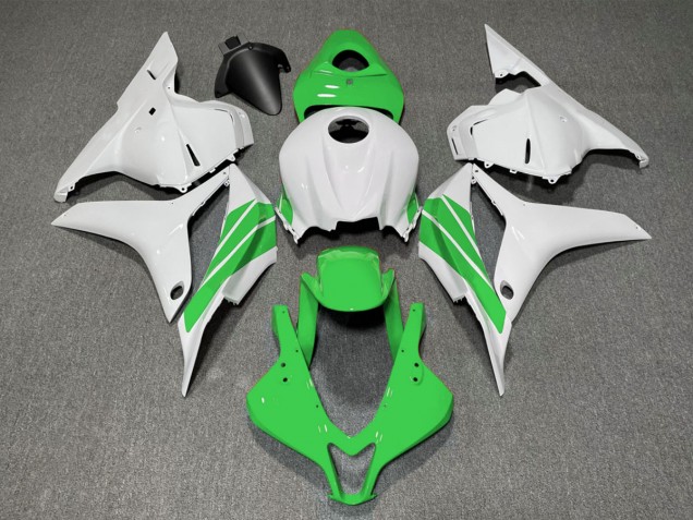 Green and White Side Stripe Honda CBR600RR Fairings 2009-2012 Outlets Green and White Side Stripe Honda CBR600RR Fairings 2009-2012 Outlets