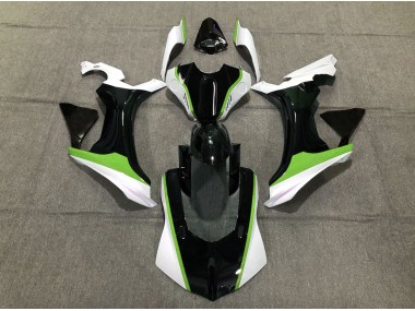 Green Black and White Yamaha R1 Fairings 2015-2019 Outlets