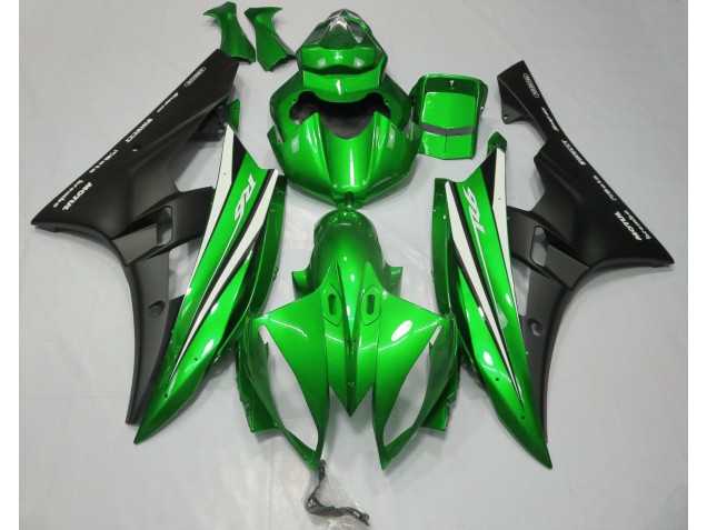 Green Black and White Yamaha R6 Fairings 2006-2007 Outlets Green Black and White Yamaha R6 Fairings 2006-2007 Outlets