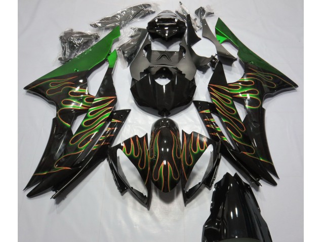 Green Flame Yamaha R6 Fairings 2008-2016 Outlets Green Flame Yamaha R6 Fairings 2008-2016 Outlets